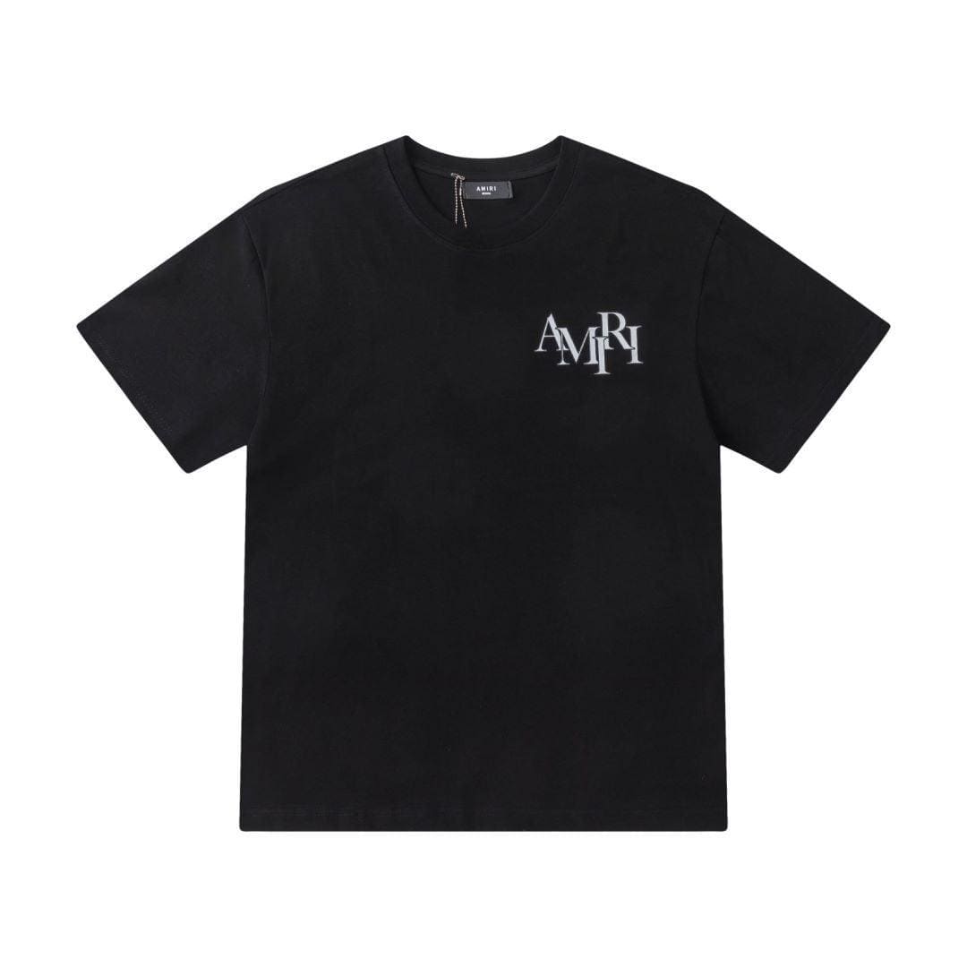 Amiri Black T-Shirt Without Collar | Banlieue91
