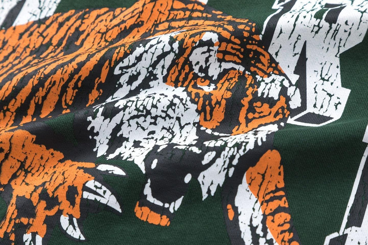 Amiri Lion Green T-Shirt Without Collar | Banlieue91