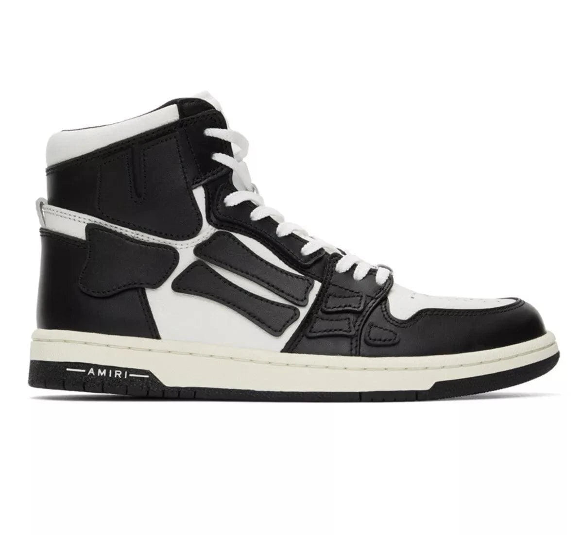 AMIRI Skel Top High 'White Black' | Banlieue91