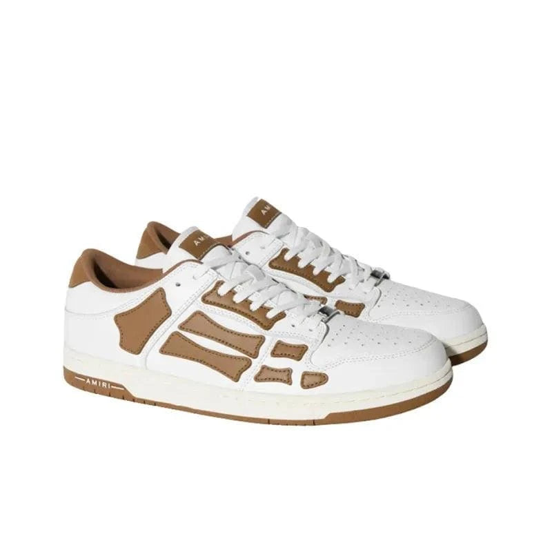 AMIRI Skel Top Low 'White Brown' | Banlieue91