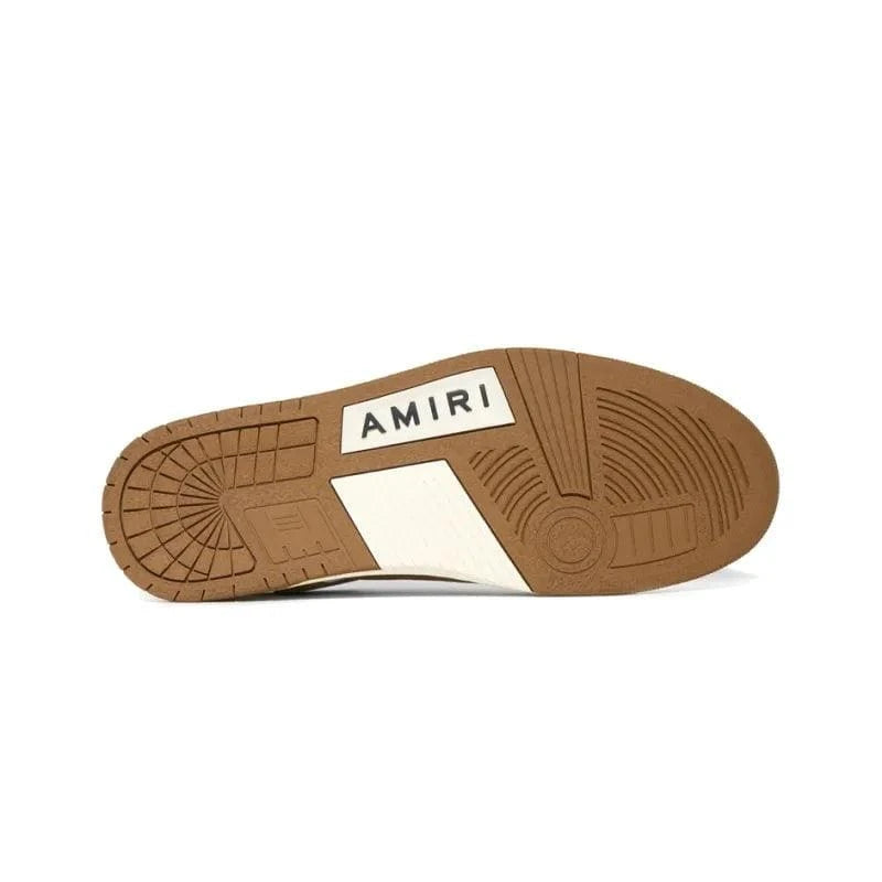 AMIRI Skel Top Low 'White Brown' | Banlieue91