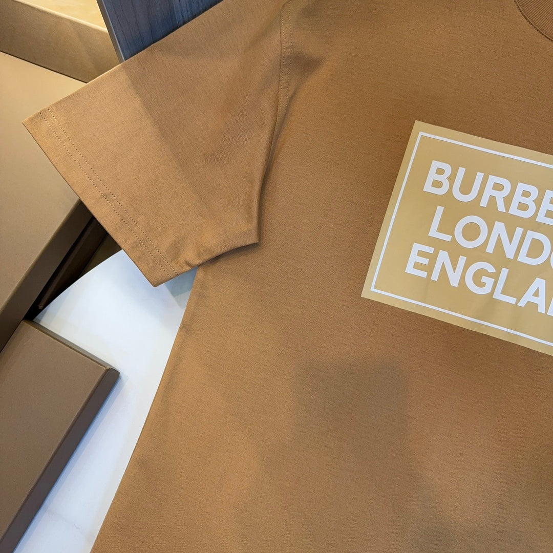 Burberry Brown & Beige T-Shirt Without Collar - Banlieue91