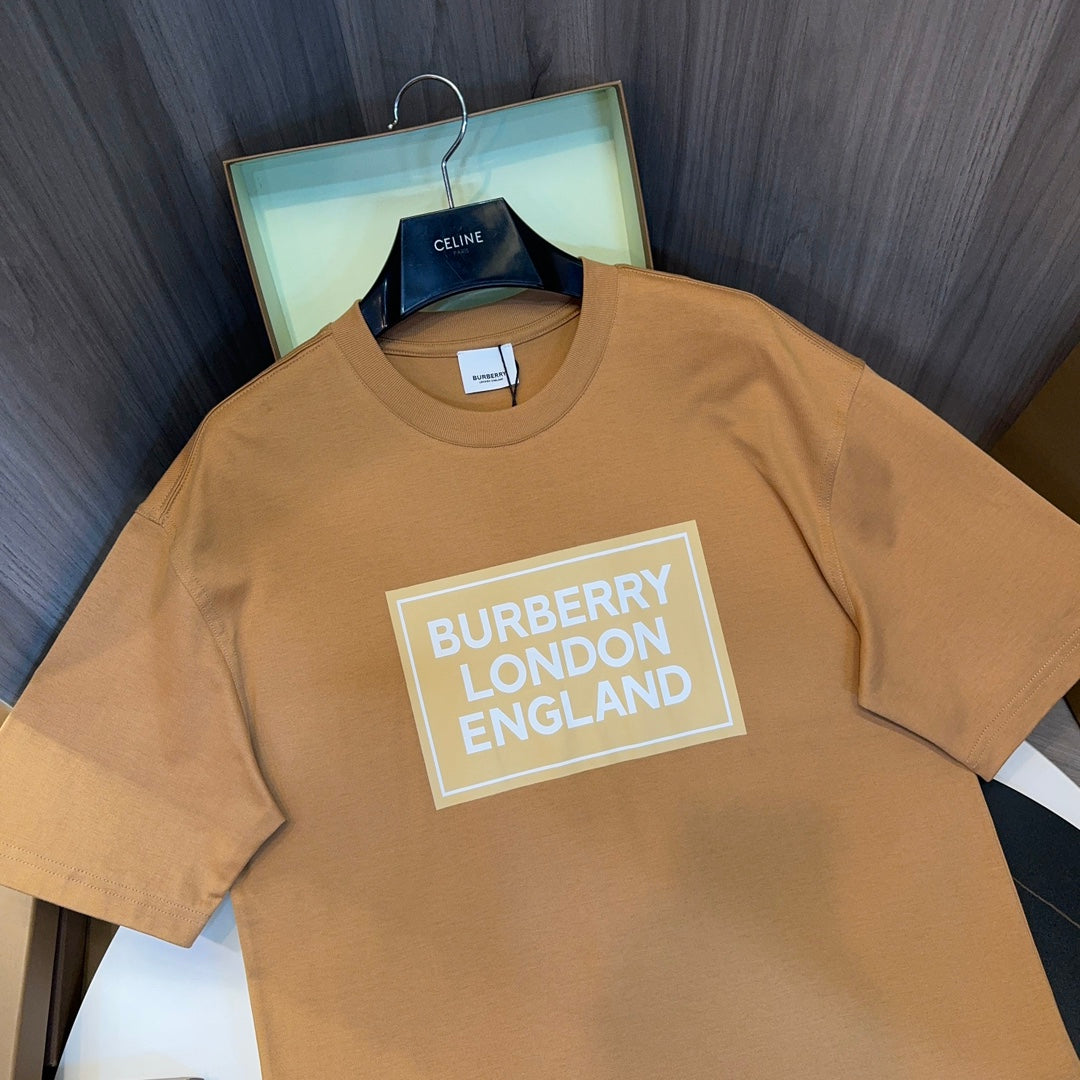 Burberry Brown & Beige T-Shirt Without Collar - Banlieue91