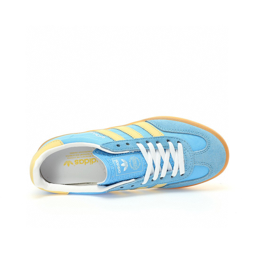 Adidas Gazelle Indoor Semi Blue Burst Almost Yellow - Banlieue91 -