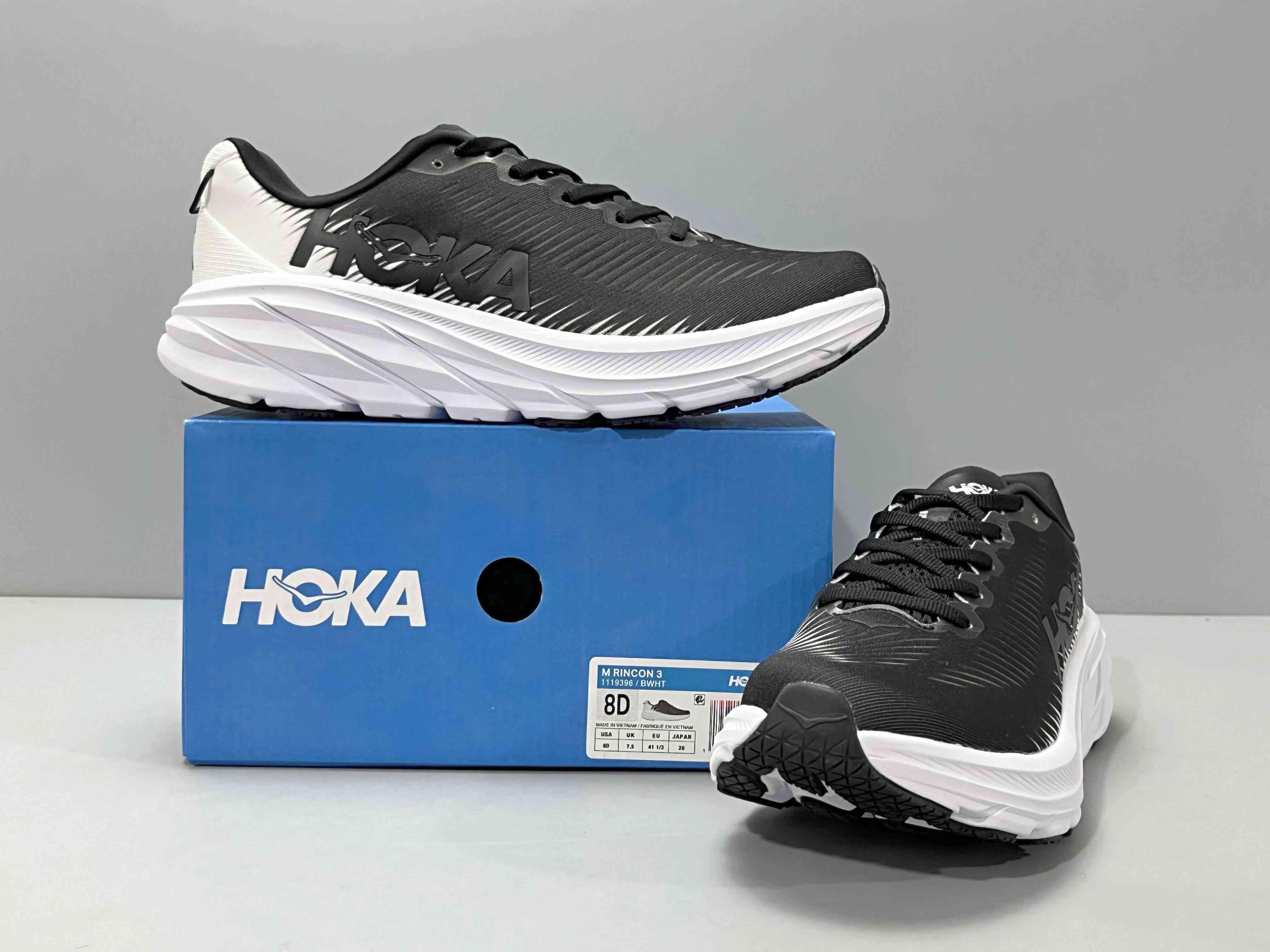 Hoka One One Rincon 3 'Black White' - Banlieue91