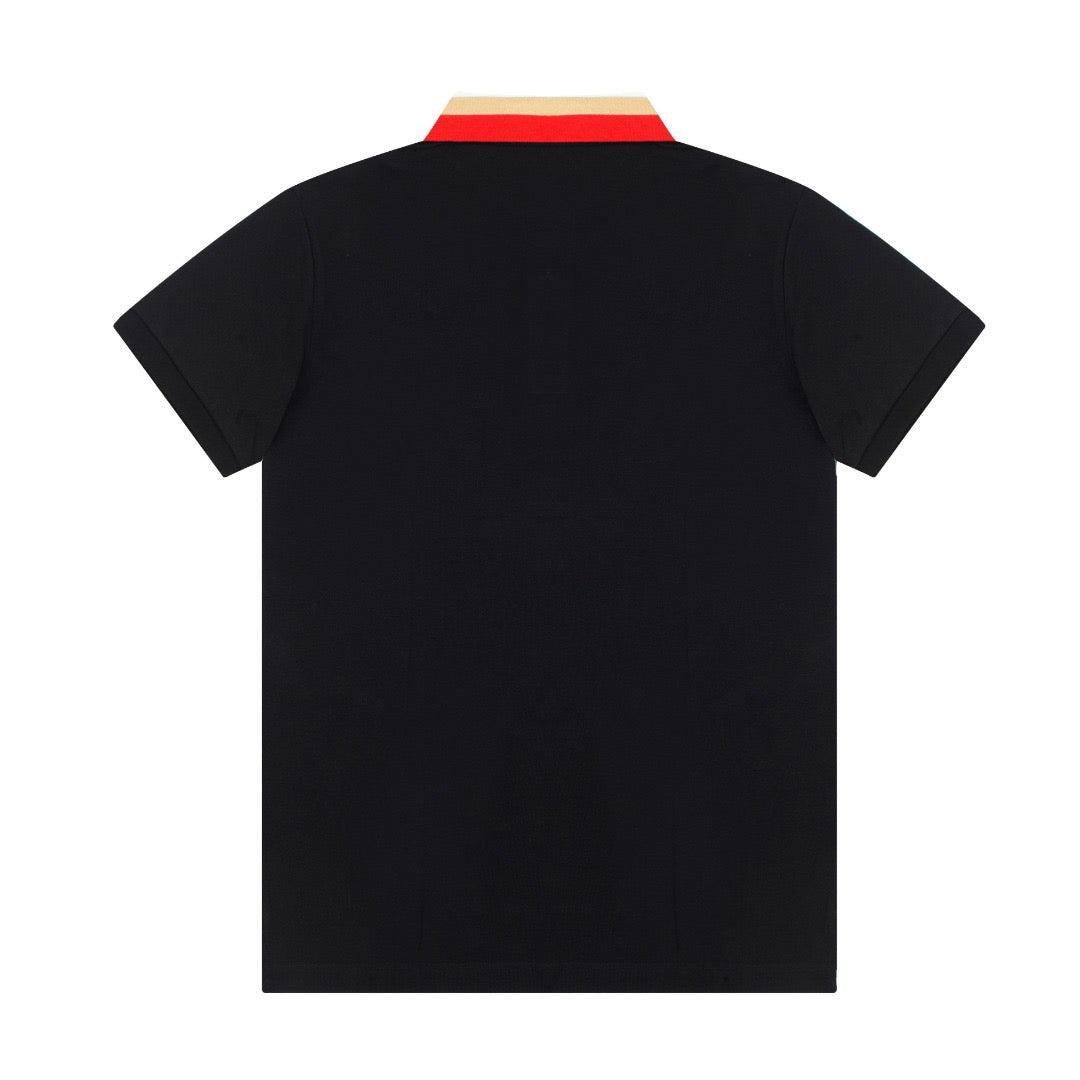 Burberry Black T-Shirt With Collar - Banlieue91