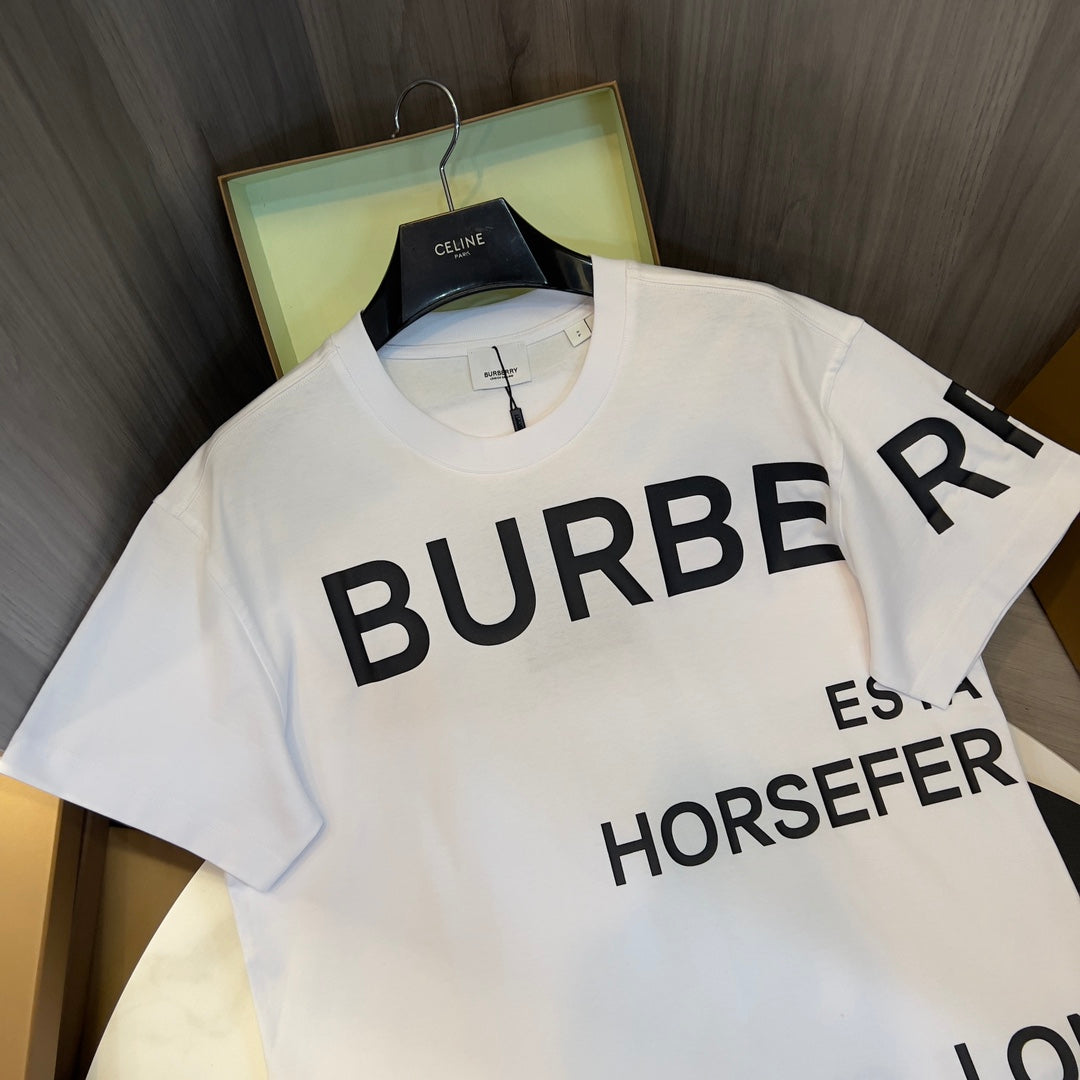 Burberry White T-Shirt Without Collar - Banlieue91