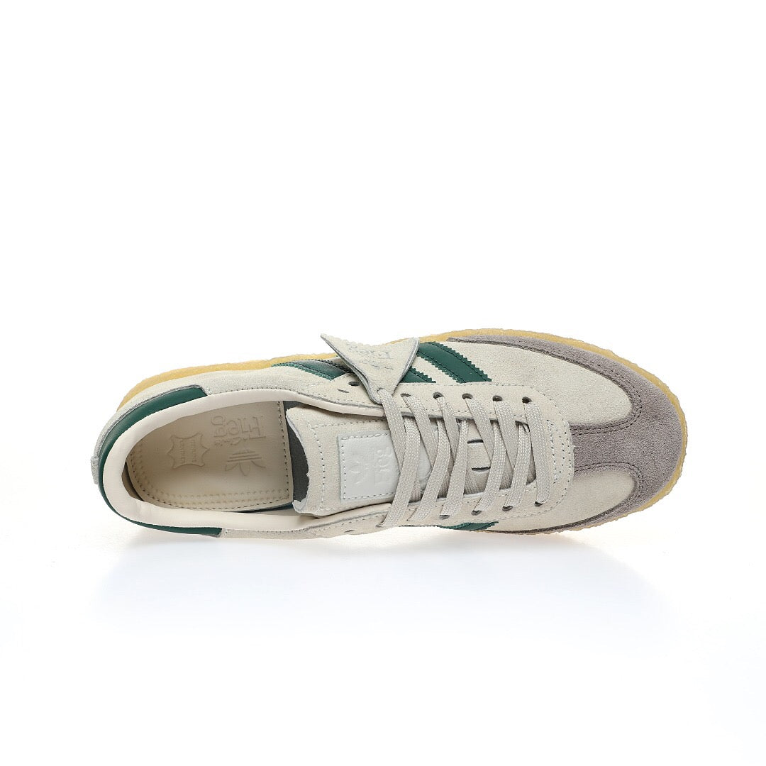 Adidas Originals Clarks 8th Street Samba By Ronnie Fieg Chalk 'White Green' - Banlieue91 -