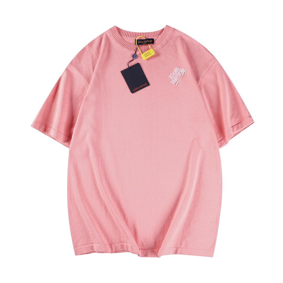 Louis Vuitton T-Shirt Without Collar 'Pink' - Banlieue91