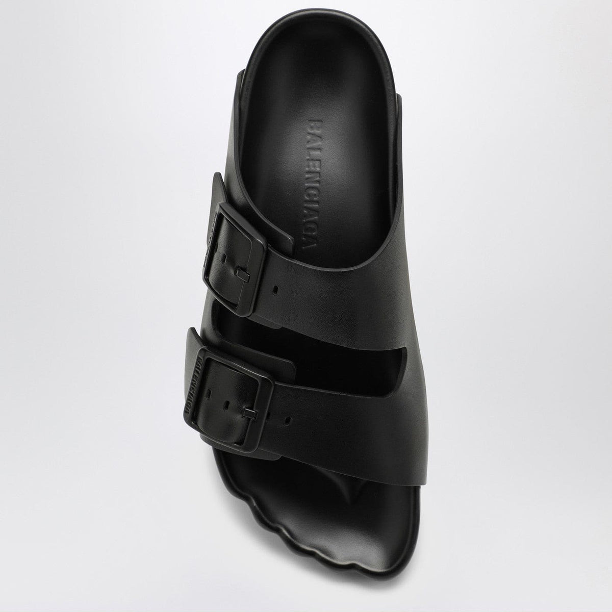 Balenciaga Black Leather Sunday Sandal | Banlieue91