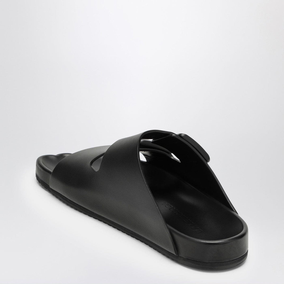 Balenciaga Black Leather Sunday Sandal | Banlieue91