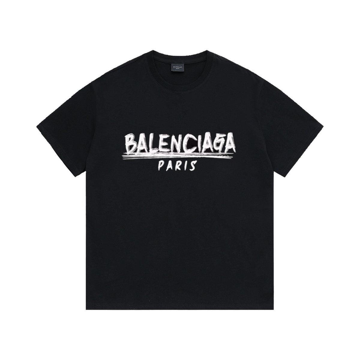 Balenciaga Black T-Shirt Without Collar | Banlieue91