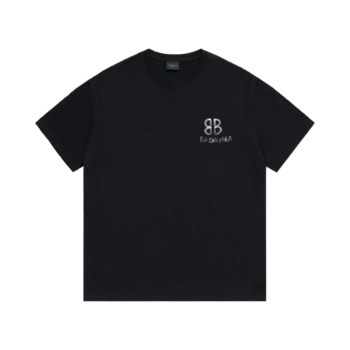 Balenciaga Black T-Shirt Without Collar | Banlieue91