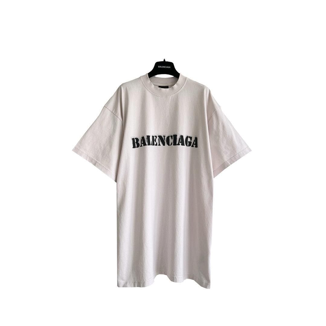 Balenciaga Cream T-Shirt Without Collar | Banlieue91