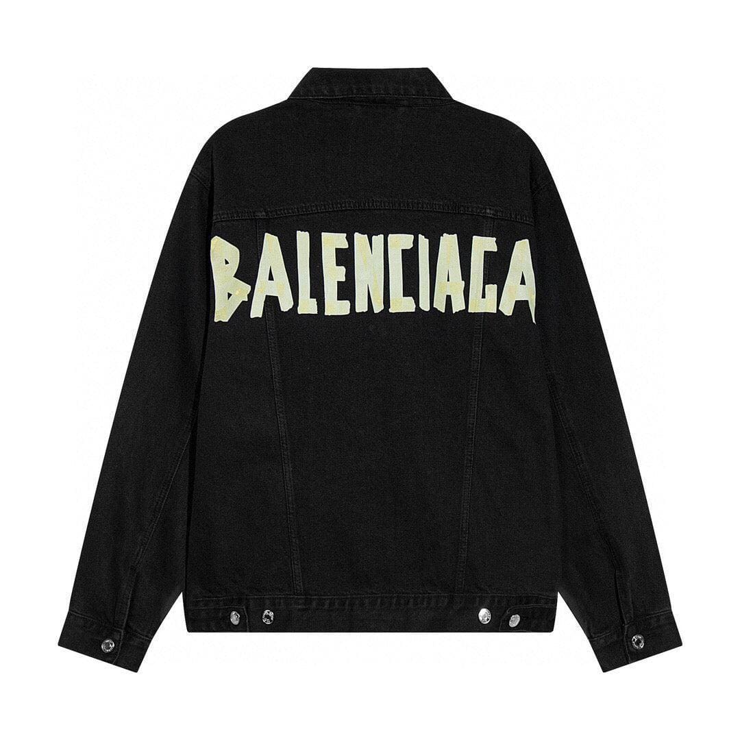Balenciaga embossed paper denim jacket | Banlieue91