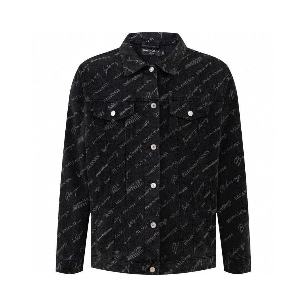 Balenciaga Logomania All Over Large Fit Jacket | Banlieue91
