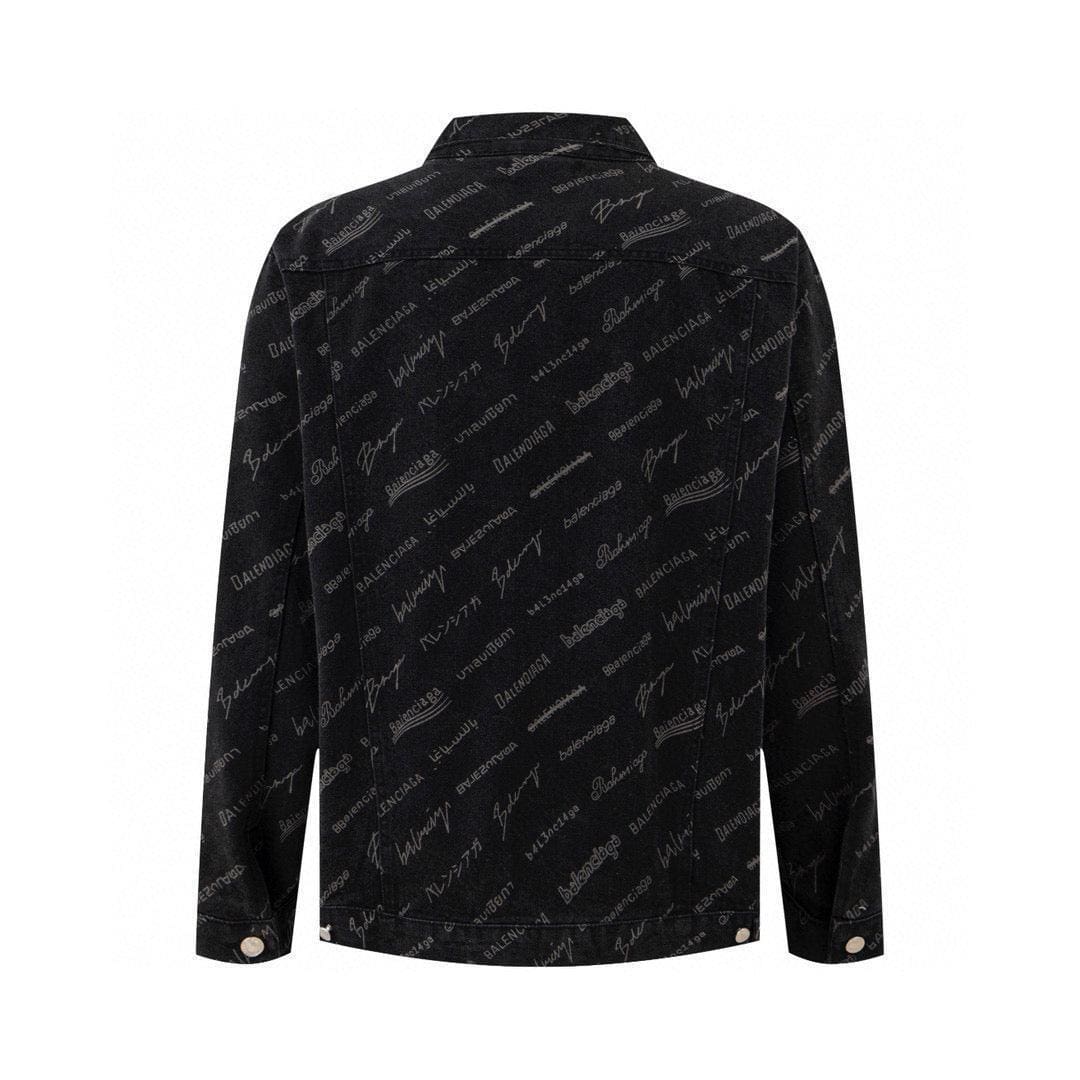 Balenciaga Logomania All Over Large Fit Jacket | Banlieue91