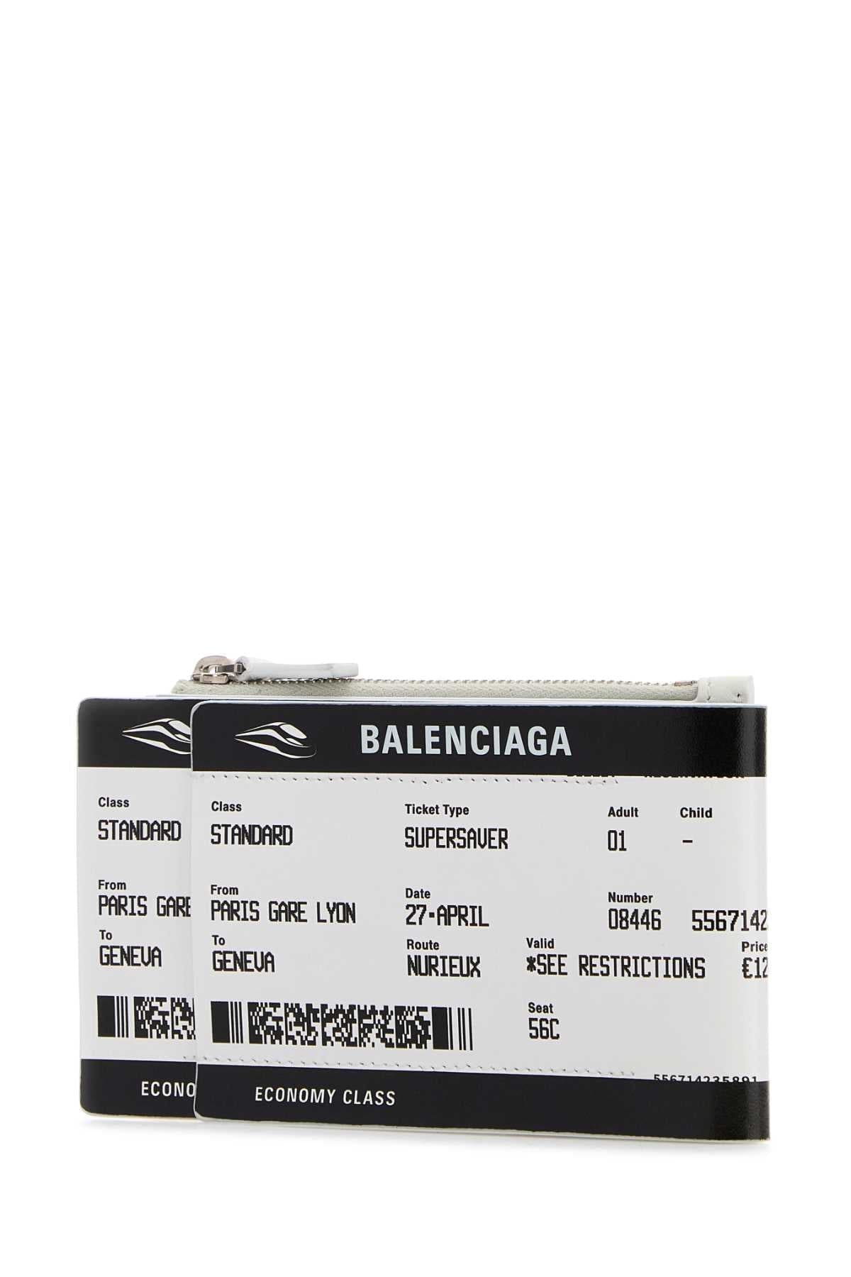 BALENCIAGA Printed Canvas Mini Passport Card Holder | Banlieue91