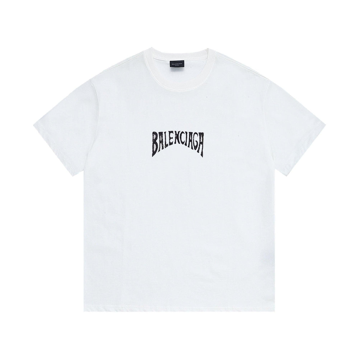 Balenciaga White T-Shirt Without Collar | Banlieue91