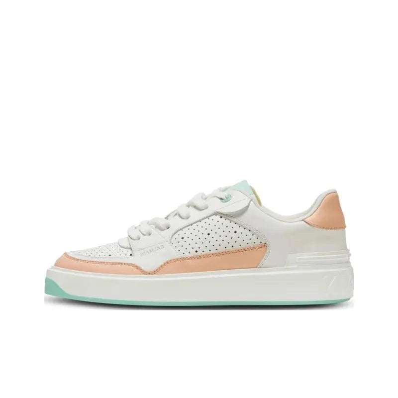 BALMAIN B-Court Flip Leather Sneakers | Banlieue91
