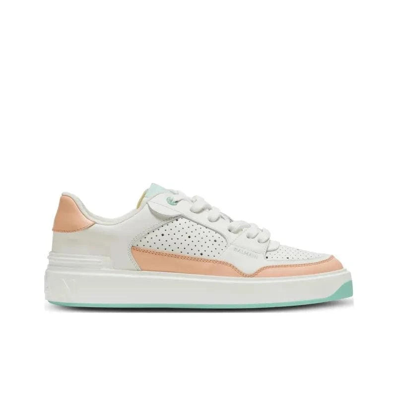 BALMAIN B-Court Flip Leather Sneakers | Banlieue91
