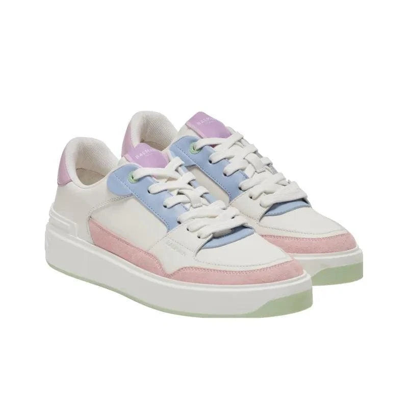 BALMAIN B-Court Flip Leather Sneakers | Banlieue91