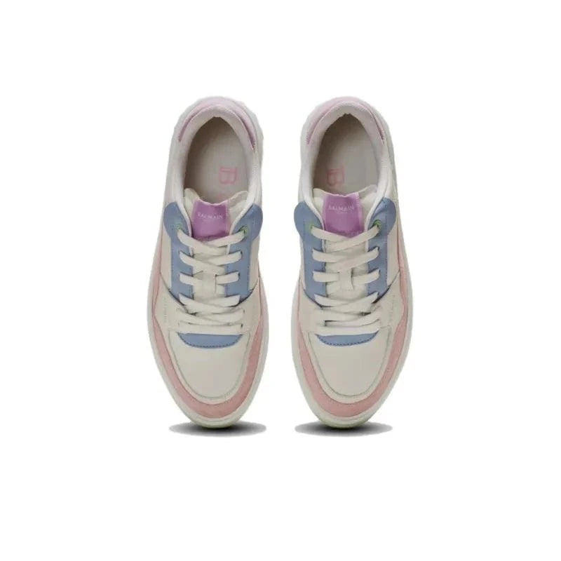 BALMAIN B-Court Flip Leather Sneakers | Banlieue91