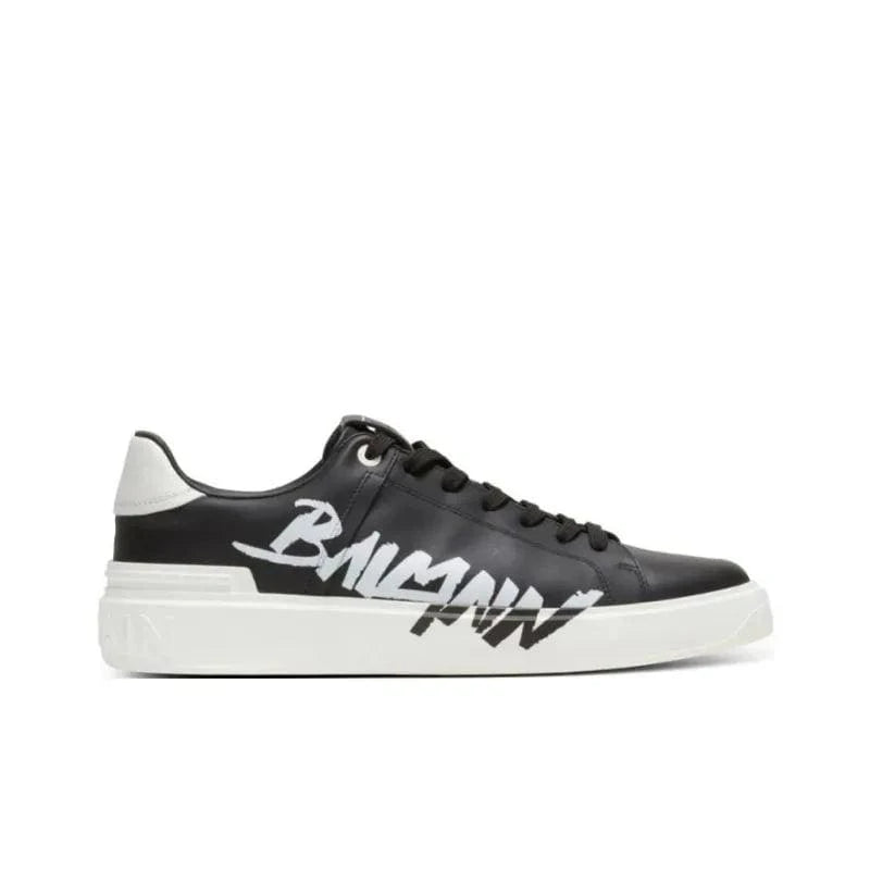 BALMAIN B Court Low-Top Sneakers 'Black/White' | Banlieue91