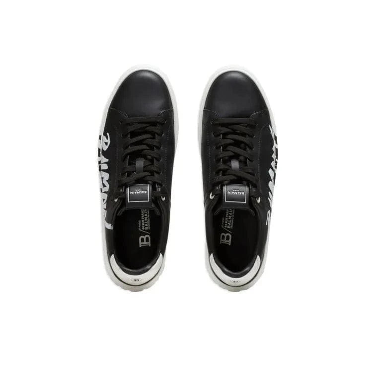 BALMAIN B Court Low-Top Sneakers 'Black/White' | Banlieue91