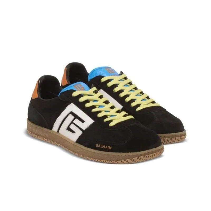 BALMAIN Logo patch Leather Sneakers | Banlieue91