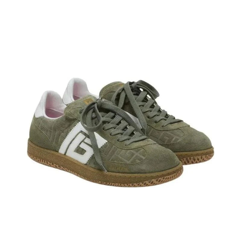 BALMAIN Swan Low-Top Skateboard Shoes 'Green' | Banlieue91