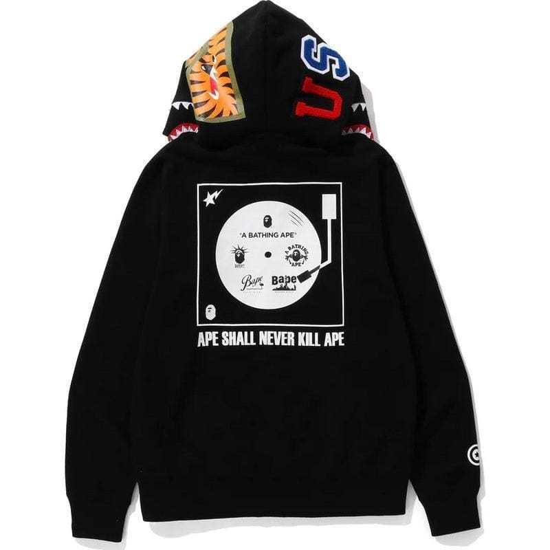 BAPE ABC CAMO SHARK WIDE FIT FULL ZIP DOUBLE A Bathing Ape - BLACK | Banlieue91
