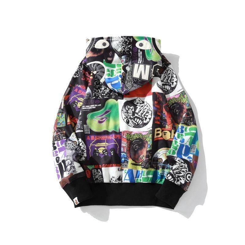 BAPE ALBUM MONOGRAM Shark full zip hoodie A Bathing Ape | Banlieue91