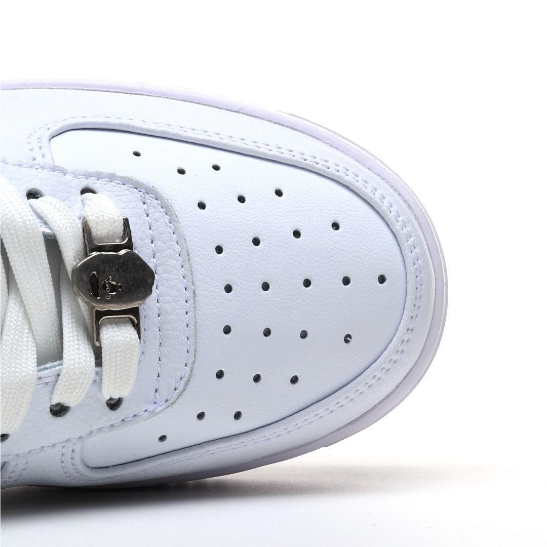 BAPE STA #3 Triple White | A Bathing Ape Sneakers | Premium Leather | Banlieue91