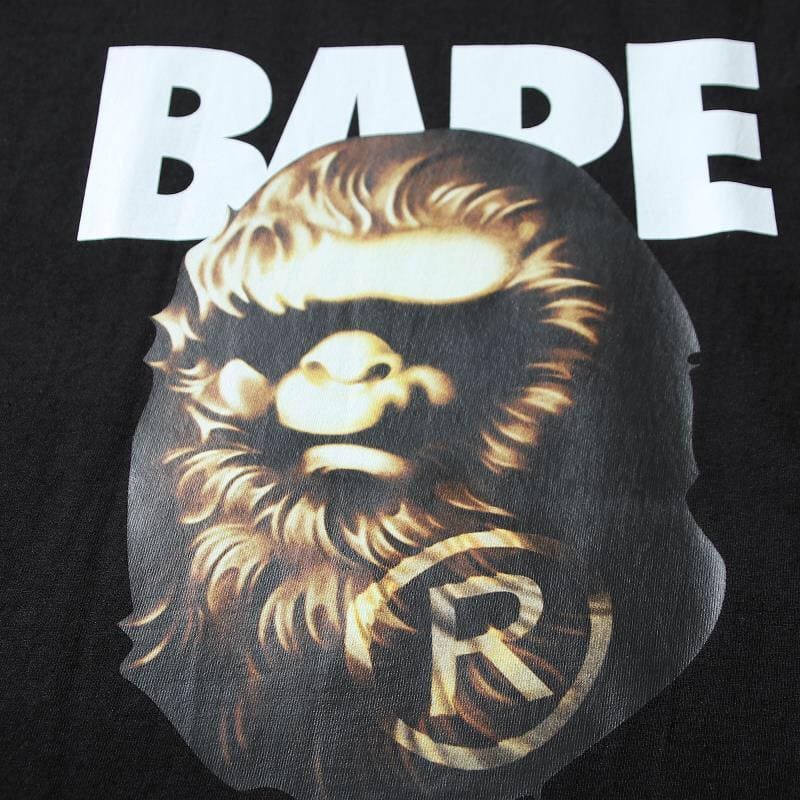 Bathing Ape Black T-Shirt without Collar | Banlieue91