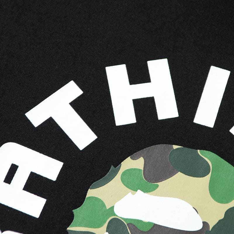 Bathing Ape Black T-Shirt without Collar | Banlieue91