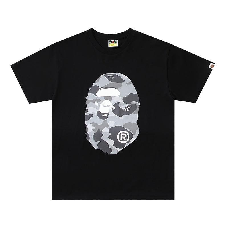 Bathing Ape Black T-Shirt without Collar | Banlieue91