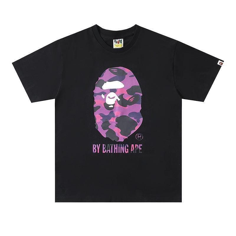 Bathing Ape Black T-Shirt without Collar | Banlieue91