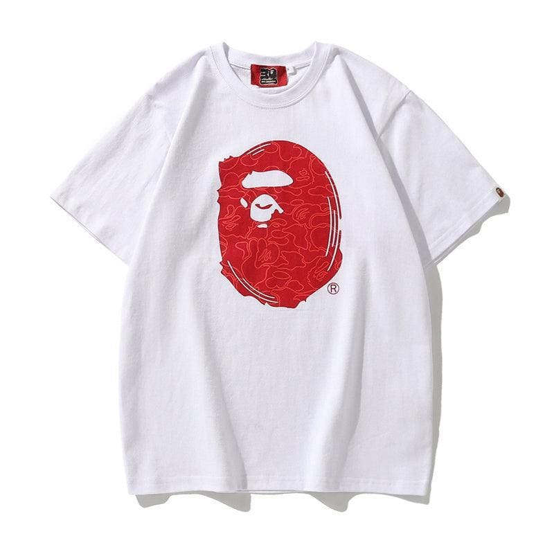 Bathing Ape White T-Shirt without Collar | Banlieue91