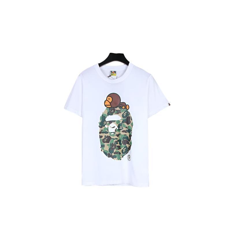 Bathing Ape White T-Shirt without Collar | Banlieue91