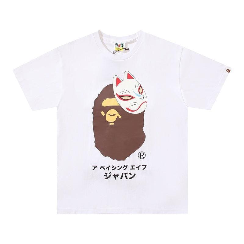 Bathing Ape White T-Shirt without Collar | Banlieue91
