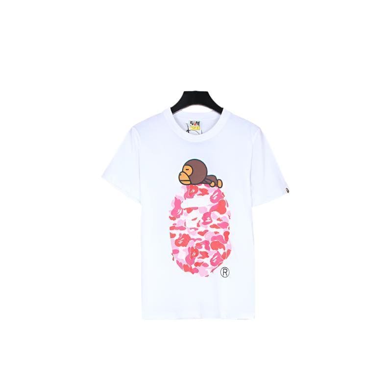 Bathing Ape White T-Shirt without Collar | Banlieue91