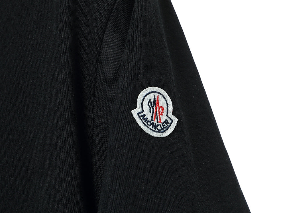 Moncler T-Shirt Without Collar 'Black' - Banlieue91