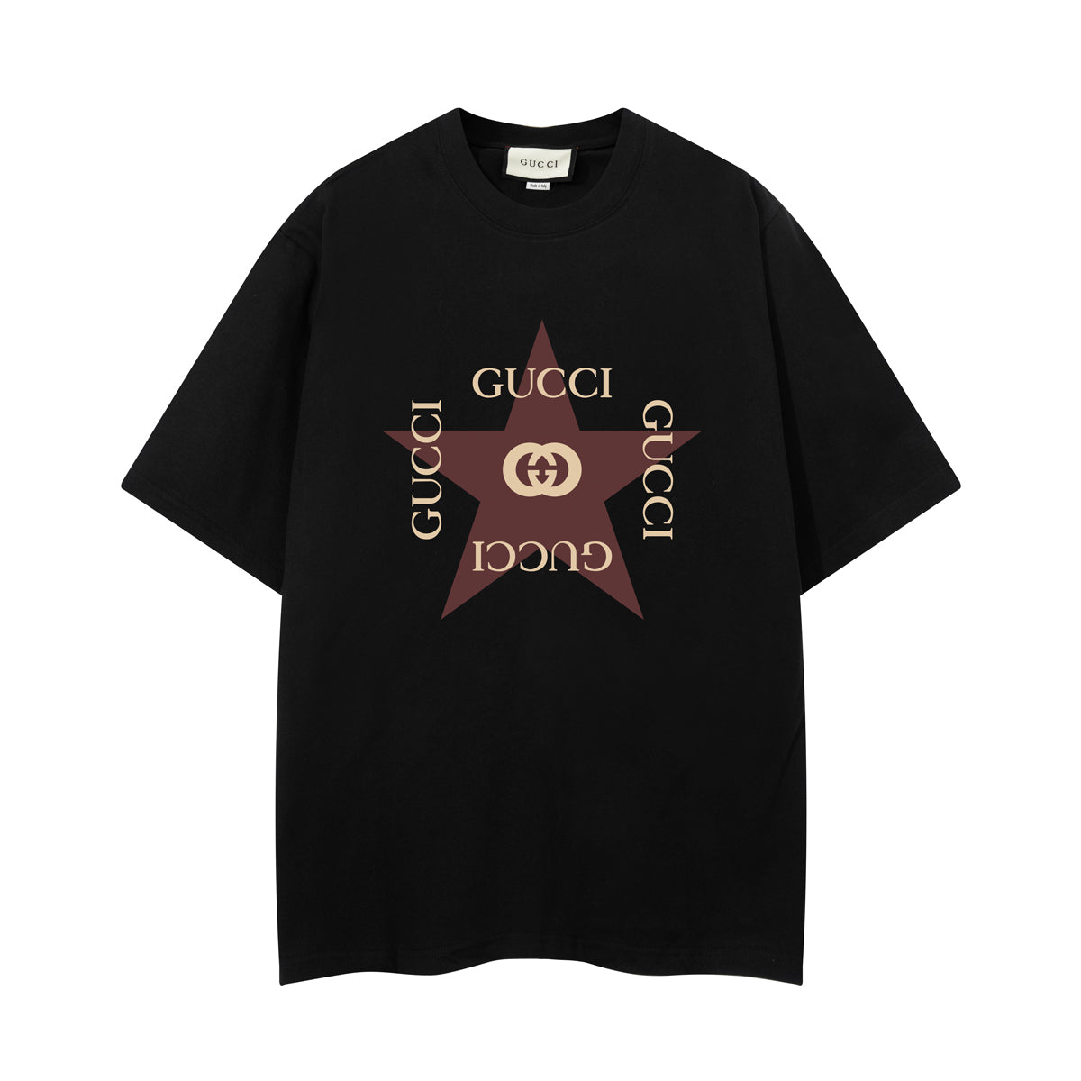 Gucci T-Shirt Without Collar 'Black' - Banlieue91