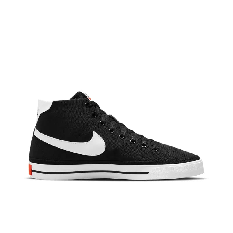 Nike Court Legacy Canvas Mid 'Black White Orange'