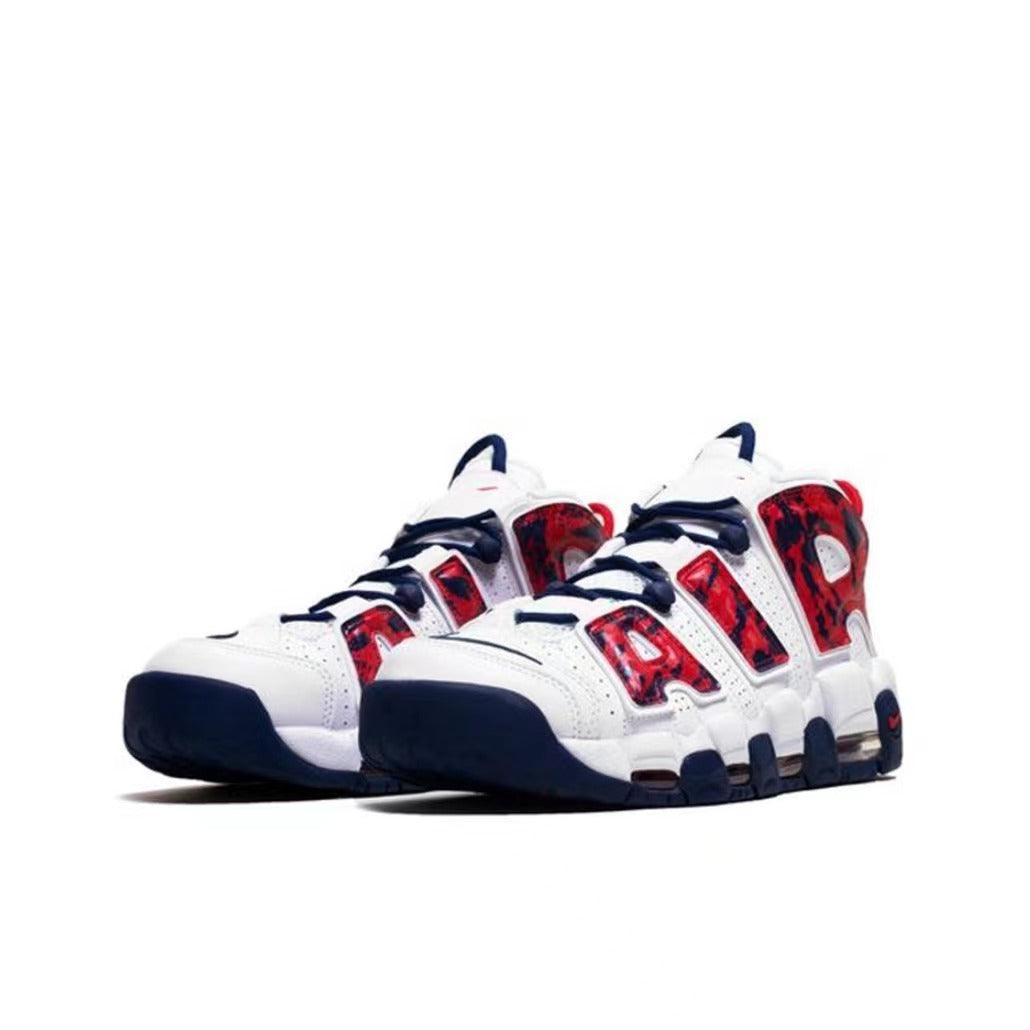 Nike Air More Uptempo 'Red Navy Camo' - Banlieue91