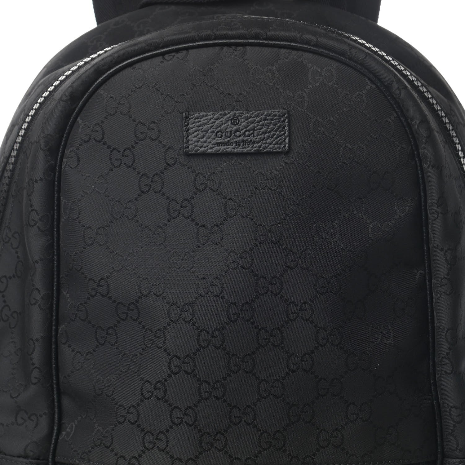 Gucci Nylon Monogram Slim Backpack Black - Banlieue91