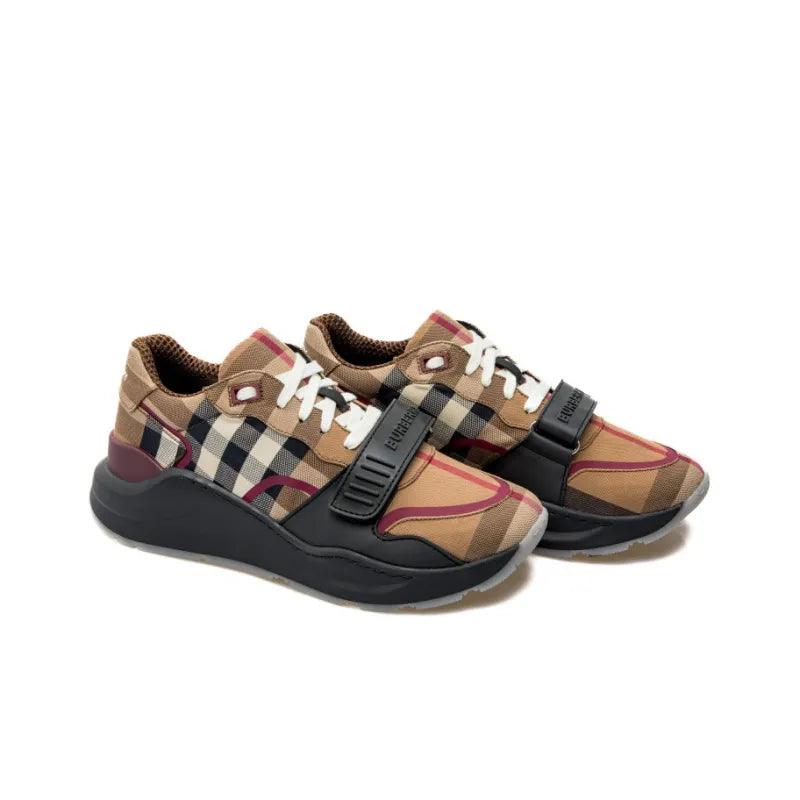 Burberry Ramsey Check Sneakers Birch Brown - Banlieue91 -