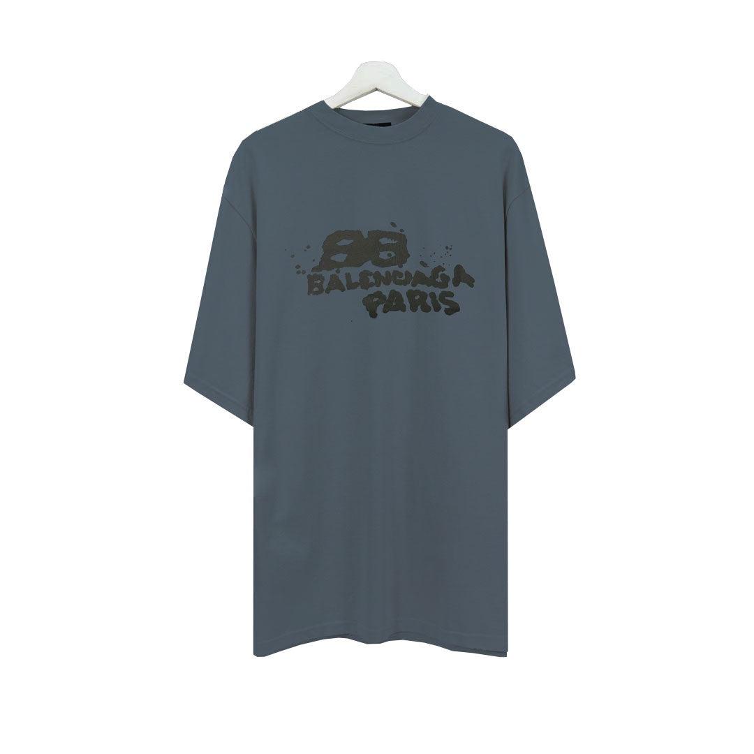 Balenciaga Grey T-Shirt Without Collar - Banlieue91