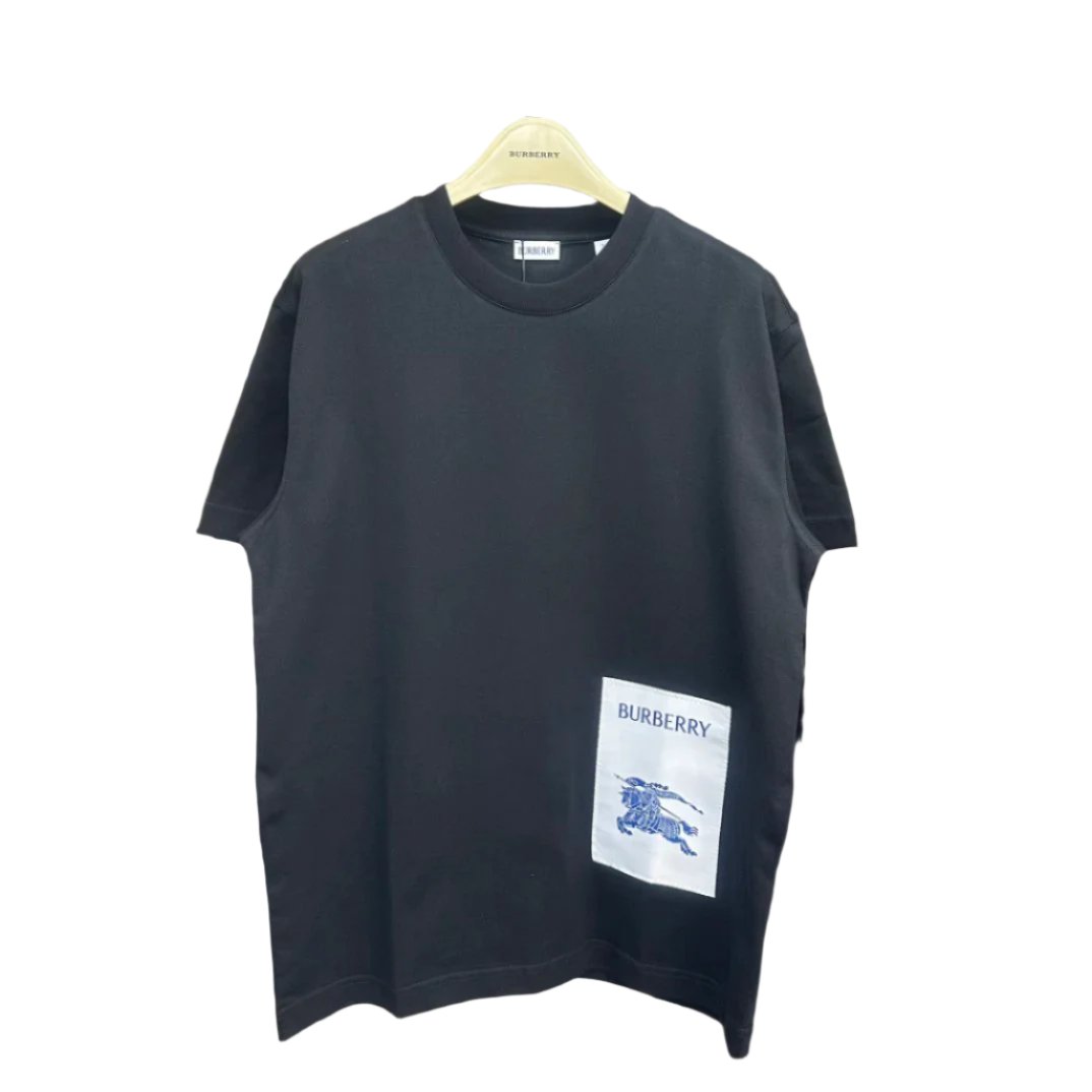 Burberry Black T-Shirt Without Collar - Banlieue91